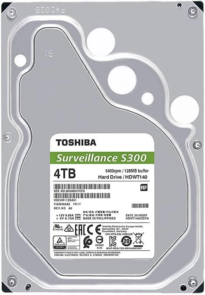 Toshiba Surveillance Hard Disk 4TB SATA 3.5 Inch view 3